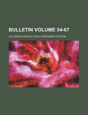 Book cover for Bulletin Volume 54-67