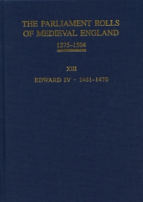 Book cover for The Parliament Rolls of Medieval England, 1275-1504