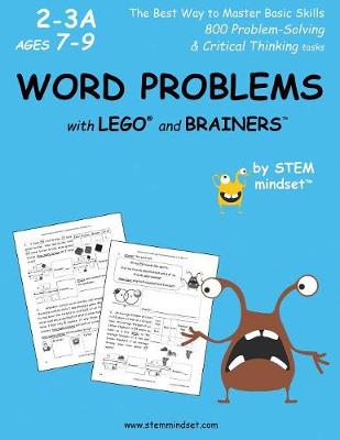 Book cover for Word Problems with Lego and Brainers Grades 2-3a Ages 7-9