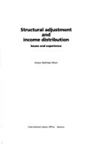 Cover of Structural Adjustment and Income Distribution