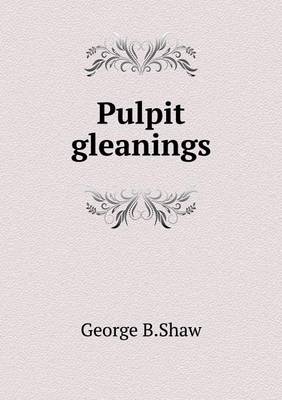 Book cover for Pulpit gleanings