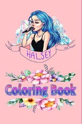Book cover for Halsey Coloring Book