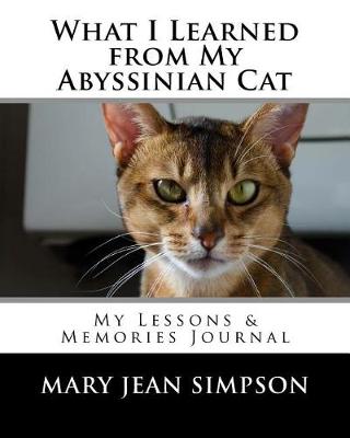 Book cover for What I Learned from My Abyssinian Cat