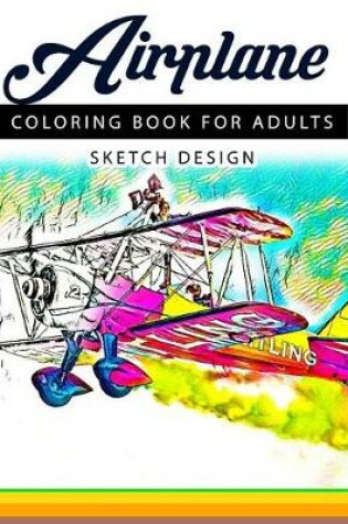 Cover of Airplane Coloring Books for Adults