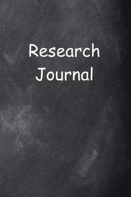 Cover of Research Journal Chalkboard Design