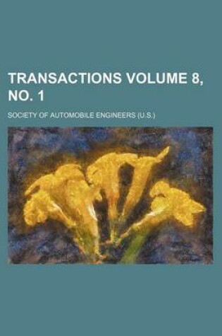 Cover of Transactions Volume 8, No. 1