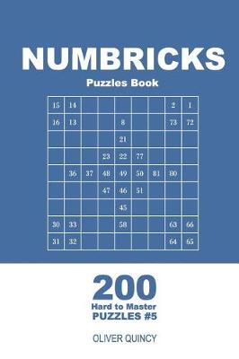 Book cover for Numbricks Puzzles Book - 200 Hard to Master Puzzles 9x9 (Volume 5)