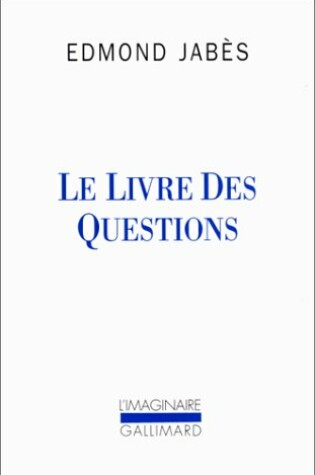 Cover of Livre des questions 1