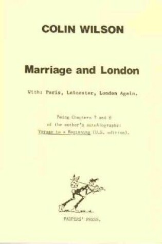 Cover of Marriage and London