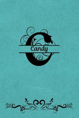 Book cover for Split Letter Personalized Name Journal - Candy