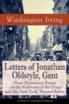 Book cover for Letters of Jonathan Oldstyle, Gent