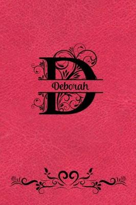 Book cover for Split Letter Personalized Journal - Deborah