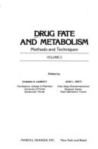 Cover of Drug Fate & Metab