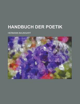 Book cover for Handbuch Der Poetik