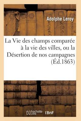 Book cover for La Vie Des Champs Comparee A La Vie Des Villes