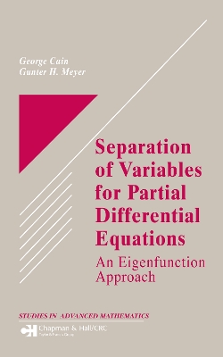 Cover of Separation of Variables for Partial Differential Equations
