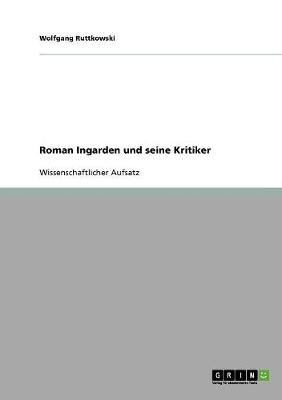 Book cover for Roman Ingarden und seine Kritiker