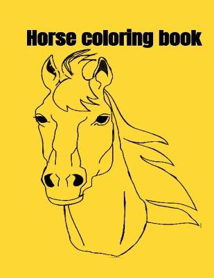 Book cover for Horse coloring book