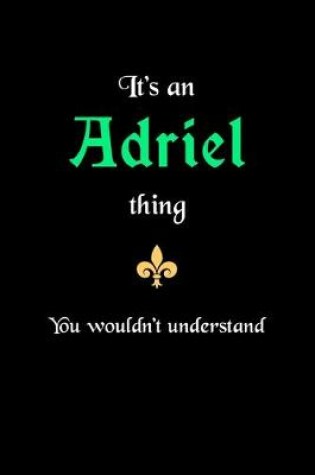 Cover of It's An Adriel Thing, You Wouldn't Understand