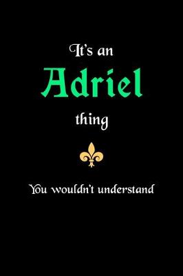 Book cover for It's An Adriel Thing, You Wouldn't Understand