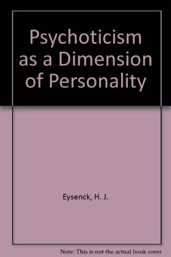 Book cover for Psychoticism as a Dimension of Personality