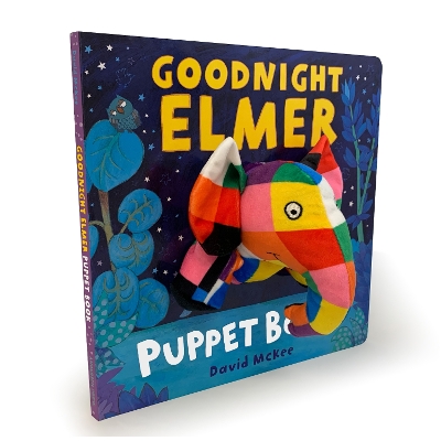 Book cover for Goodnight, Elmer Puppet Book