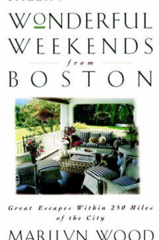 Cover of Wonderful Weekends From Boston