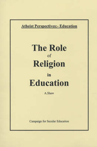 Cover of The Role of Religion in Education
