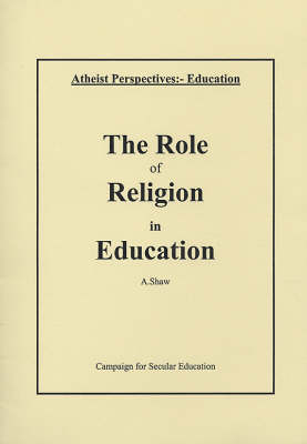 Book cover for The Role of Religion in Education