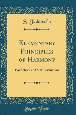 Cover of Elementary Principles of Harmony