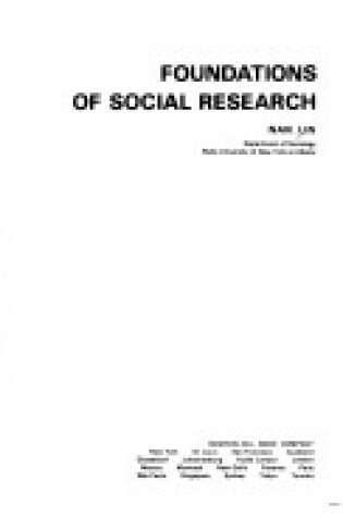 Cover of Foundations of Social Research