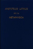 Cover of Aristoteles Latinus