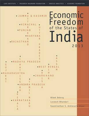 Book cover for Economic Freedom of the States of India 2013