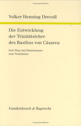 Book cover for Die Entwicklung Der Trinitatslehre Des Basilius Von Casarea