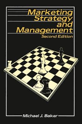 Book cover for Marketing Strategy and Management