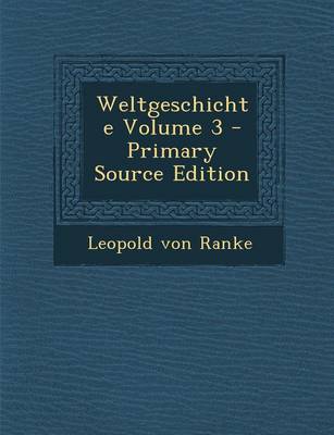 Book cover for Weltgeschichte Volume 3