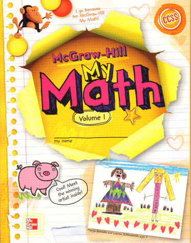 Book cover for McGraw-Hill My Math, Grade K, Student Edition, Volume 1