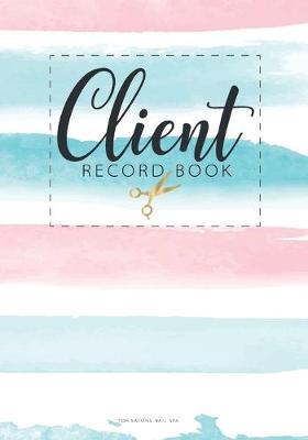 Book cover for Client record book for Salons Nail Spa