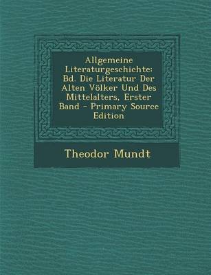 Book cover for Allgemeine Literaturgeschichte