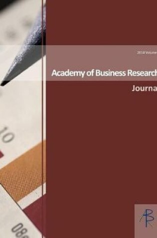 Cover of Academy of Business Research Journal Volume I 2014