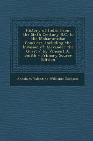 Cover of History of India