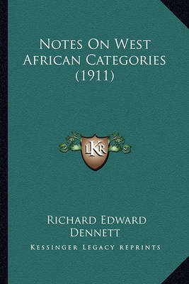 Book cover for Notes on West African Categories (1911)