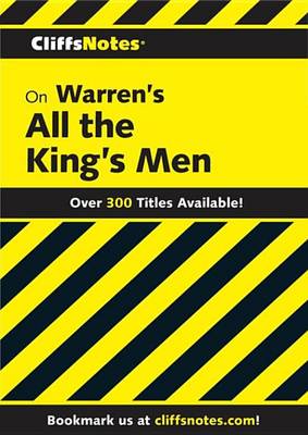 Book cover for Cliffsnotes on Warren's All the King's Men