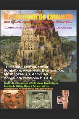 Book cover for Thesaurus-Dictionary of Sumerian Anunnaki Babylonian Mesopotamian Assyrian Akkadian Aramaic Hittite