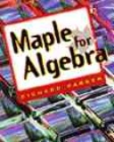Cover of Maple for Algebra