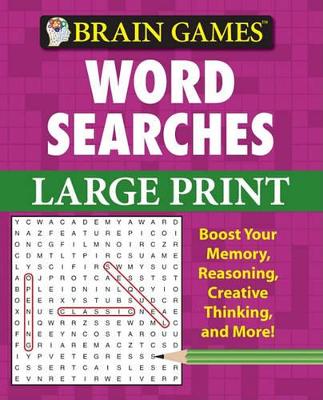 Cover of Brain Games - Word Searches - Large Print (Purple)