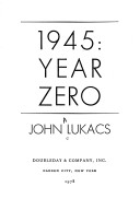 Book cover for 1945, Year Zero