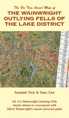 Book cover for The Fir Tree Map of The Wainwright Outlying Fells: Folded Version