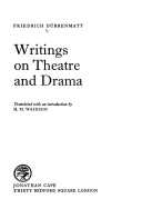 Book cover for Writings on Theatre and Drama