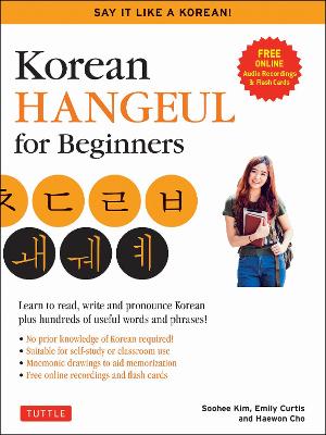 Book cover for Korean Hangeul for Beginners: Say it Like a Korean
